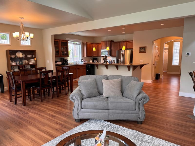 The shared living space at Radiant Living